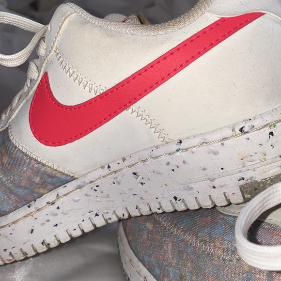 Recycle pink, white, and grey Air Force 1 - Picture 5 of 9